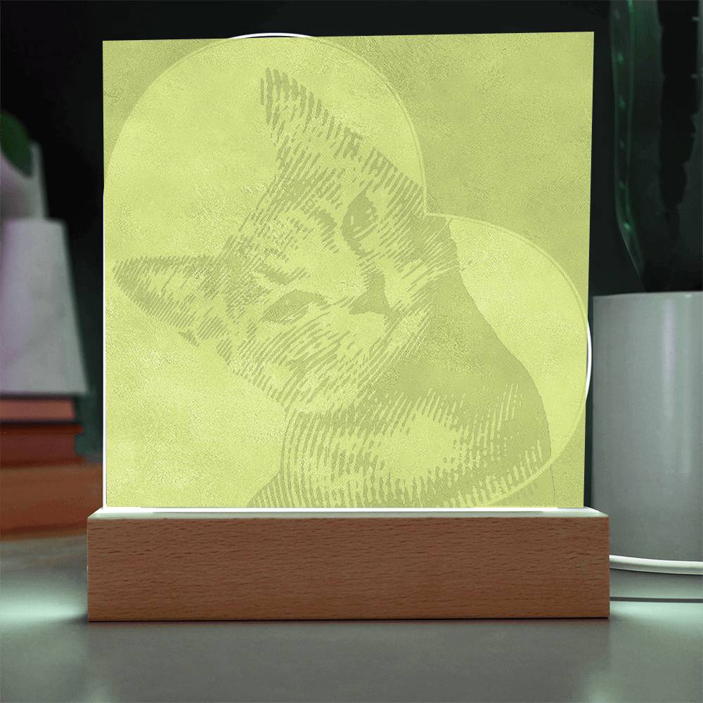 Custom Cat Acrylic Night Lamp